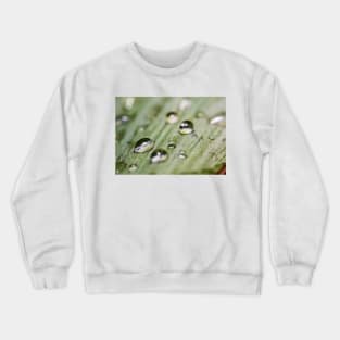 Aqua Drops. Macro Photography Crewneck Sweatshirt